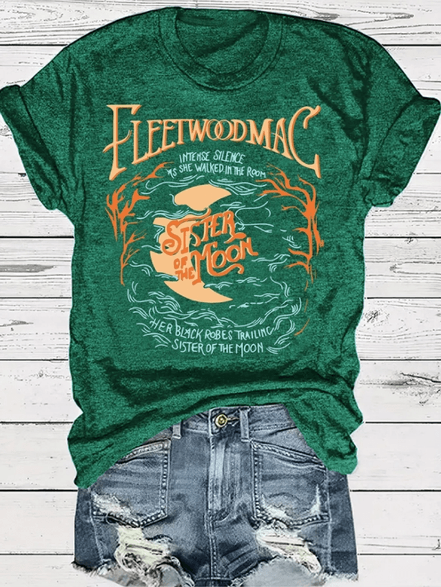 Cottagecore Moon & Fire Graphic T-Shirt Tee Top