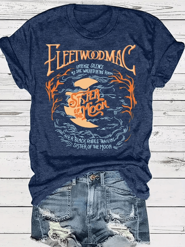 Cottagecore Moon & Fire Graphic T-Shirt Tee Top