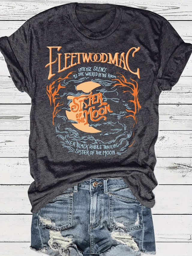 Cottagecore Moon & Fire Graphic T-Shirt Tee Top