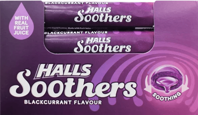 Halls Soothers Blackcurrant 45g